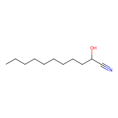 2-Hydroxyundecanenitrile structure