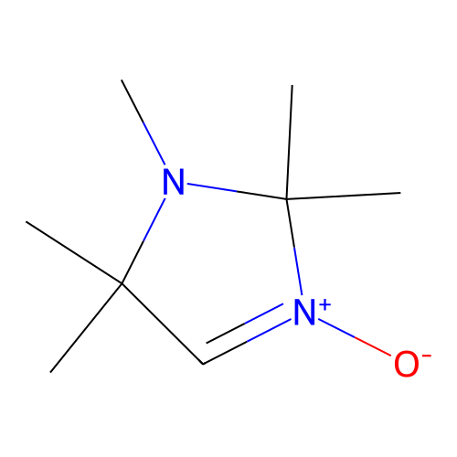 1H-imidazole, 2,5-dihydro-1,2,2,5,5-pentamethyl-, 3-oxide structure