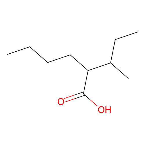 2-(1-Methylpropyl)hexanoic acid structure