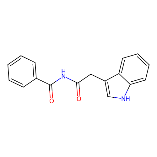 N-((1H-Indol-3-YL)-acetyl)-benzamide structure