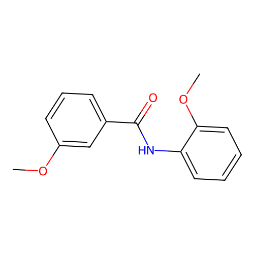 3-methoxy-N-(2-methoxyphenyl)benzamide structure