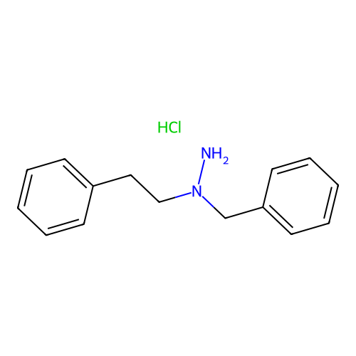 Hydrazine, 1-benzyl-1-phenethyl-, hydrochloride structure