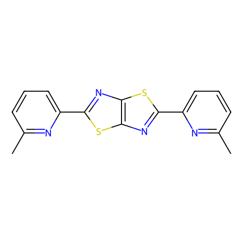 2,5-Bis(6-methyl-2-pyridinyl)[1,3]thiazolo[5,4-d][1,3]thiazole structure