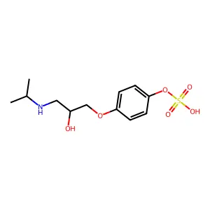 (S)-4-(2-Hydroxy-3-(isopropylamino)propoxy)phenyl hydrogen sulfate structure