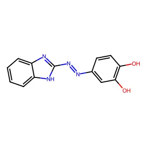 4-[2-(1H-benzimidazol-2-yl)hydrazinyl]cyclohexa-3,5-diene-1,2-dione structure