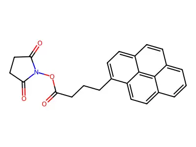 1-Succinimidyl-3'-pyrenebutyrate structure
