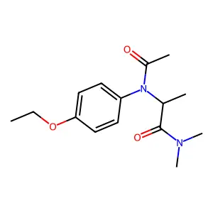 N~2~-Acetyl-N~2~-(4-ethoxyphenyl)-N,N-dimethylalaninamide structure