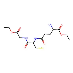 Glutathione diethyl ester structure