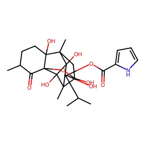 Ryanodol, 10-deoxy-10-oxo-, 3-(1H-pyrrole-2-carboxylate) structure