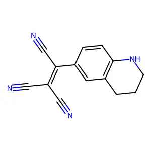 Malononitrile, (cyano-(1,2,3,4-tetrahydro-6-quinolyl)methylene)- structure