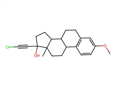 N-((4-dimethylamino)butyl)-9-aminoacridine-4-carboxamide structure