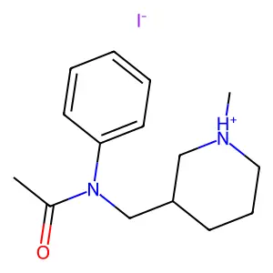 Acetanilide, N-((1-methyl-3-piperidyl)methyl)-, hydriodide structure