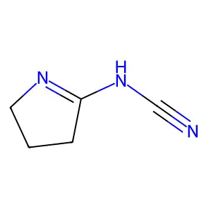 (3,4-二氢-2H-吡咯-5-基)氰胺 structure
