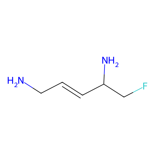 alpha-(Fluoromethyl)dehydroputrescine structure