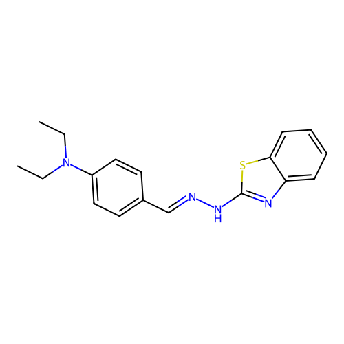 N-[(E)-[4-(diethylamino)phenyl]methylideneamino]-1,3-benzothiazol-2-amine structure