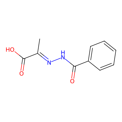 Benzoic acid, (1-carboxyethylidene)hydrazide structure