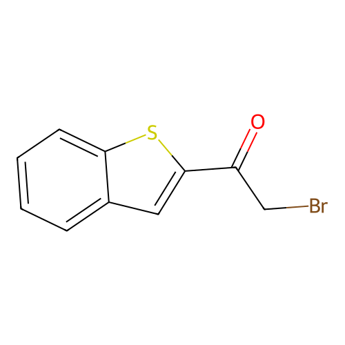 1-(1-Benzothiophen-2-yl)-2-bromoethan-1-one structure