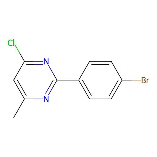 2-(4-Bromophenyl)-4-chloro-6-methylpyrimidine structure