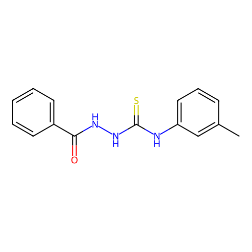 1-Benzamido-3-(3-methylphenyl)thiourea structure