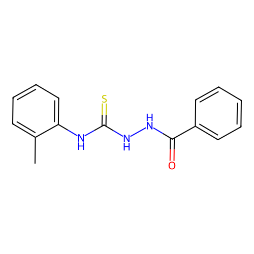 1-Benzoyl-4-(2-tolyl)thiosemicarbazide structure