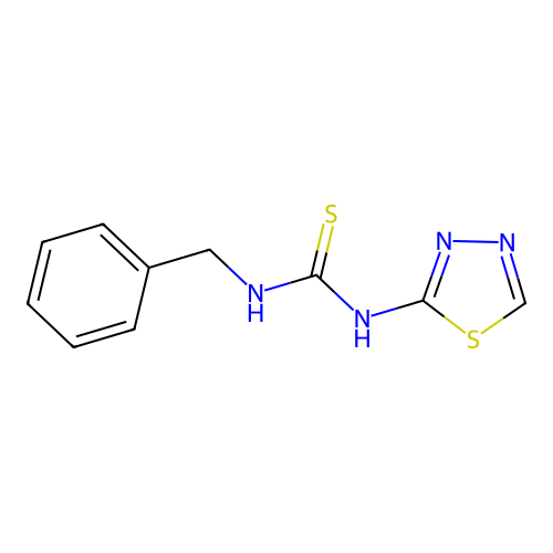 [Benzylamino](1,3,4-thiadiazol-2-ylamino)methane-1-thione structure