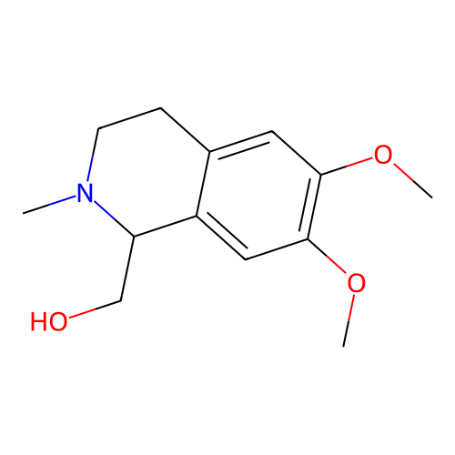 (6,7-dimethoxy-2-methyl-3,4-dihydro-1H-isoquinolin-1-yl)methanol structure