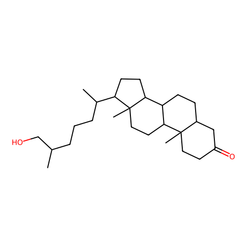 26-Hydroxycholestan-3-one structure