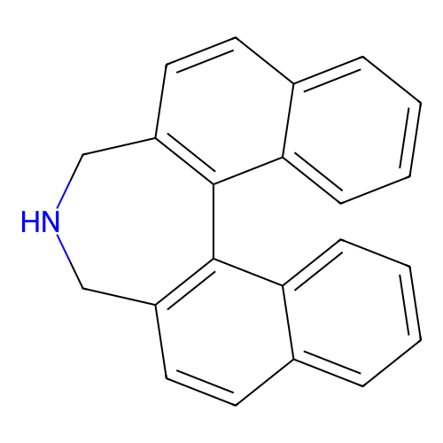 4,5-Dihydro-3H-4-aza-cyclohepta(2,1-A,3,4-A')dinaphthalene structure