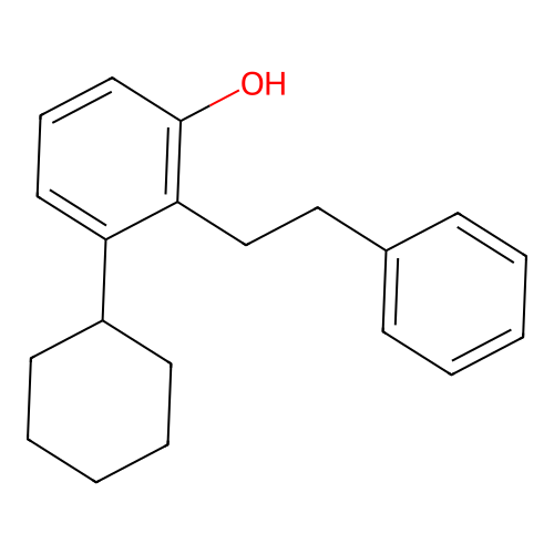 Cyclohexyl-2-(2-phenylethyl)phenol structure