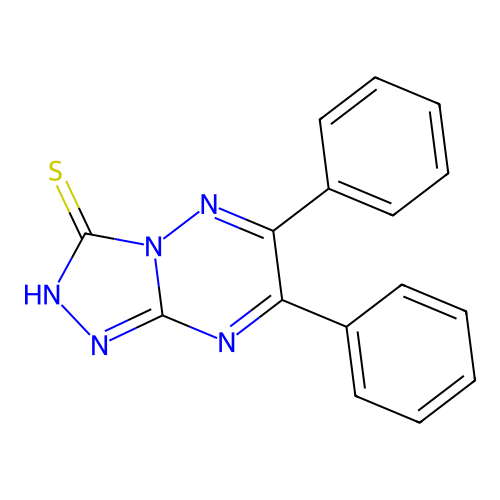 6,7-Diphenyl[1,2,4]triazolo[4,3-b][1,2,4]triazine-3-thiol structure