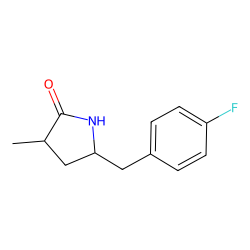 2-Pyrrolidinone, 5-((4-fluorophenyl)methyl)-3-methyl- structure
