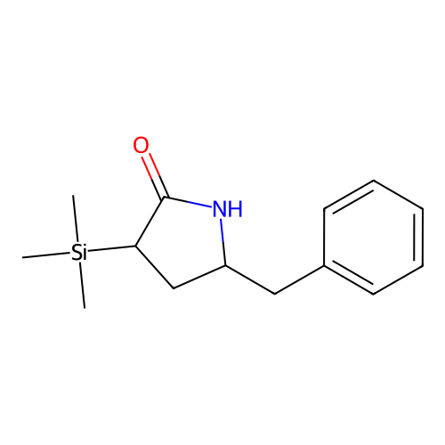 2-Benzyl-4-(trimethylsilyl)-3,4-dihydro-2H-pyrrol-5-ol structure