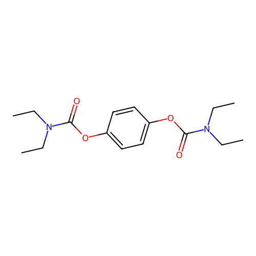 1,4-Phenylene bis(diethylcarbamate) structure