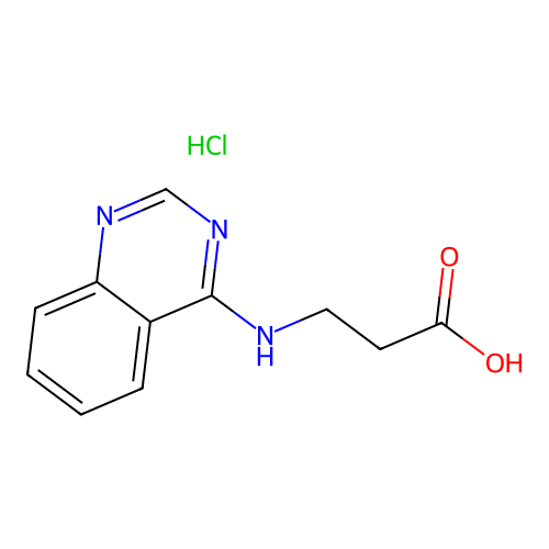3-(quinazolin-4-ylamino)propanoic Acid Hydrochloride structure