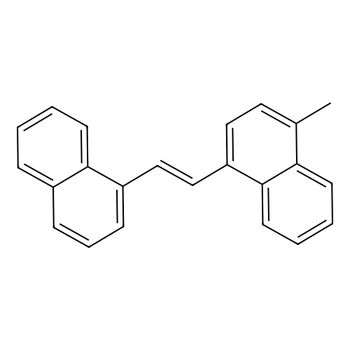 1-Methyl-4-[2-(1-naphthyl)vinyl]naphthalene structure