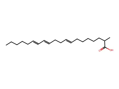 2-Methylicosa-8,12,14-trienoic acid structure