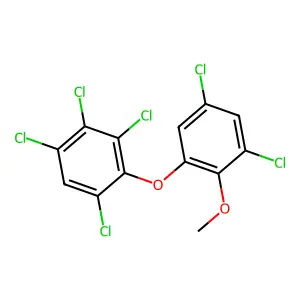 Benzene, 1,2,3,5-tetrachloro-4-(3,5-dichloro-2-methoxyphenoxy)- structure