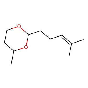 1,3-Dioxane, 4-methyl-2-(4-methyl-3-pentenyl)- structure