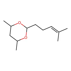 1,3-Dioxane, 4,6-dimethyl-2-(4-methyl-3-pentenyl)- structure