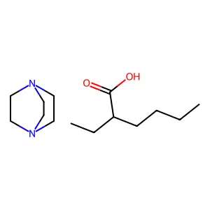 Hexanoic acid, 2-ethyl-, compd. with 1,4-diazabicyclo[2.2.2]octane (1:?) structure