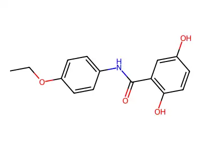 2,5-二羟基-N-(4-乙氧基苯基)苯甲酰胺 structure