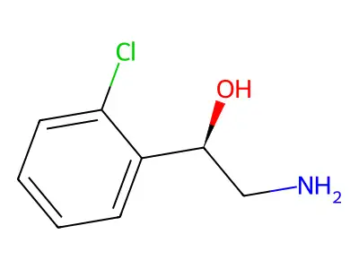 2-Amino-1-(2-chlorophenyl)ethanol structure
