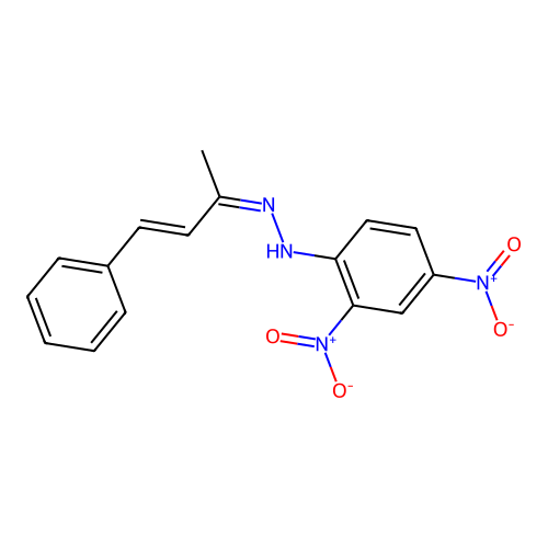 2,4-dinitro-N-(4-phenylbut-3-en-2-ylideneamino)aniline structure