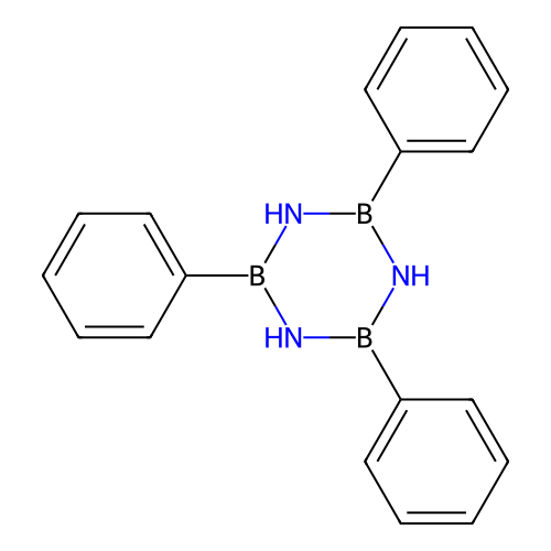2,4,6-Triphenylborazine structure