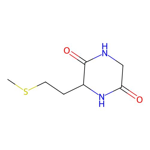 3-(2-Methylthioethyl)-2,5-piprazinedione structure