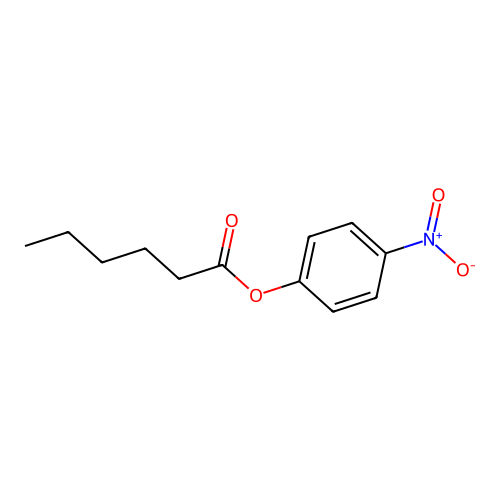 4-Nitrophenyl hexanoate structure