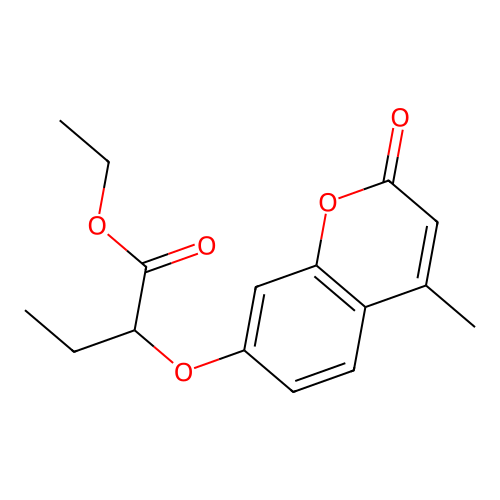 ethyl 2-[(4-methyl-2-oxo-2H-chromen-7-yl)oxy]butanoate structure