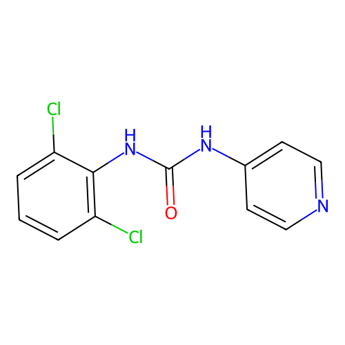 1-(2,6-Dichlorophenyl)-3-(4-pyridyl)urea structure