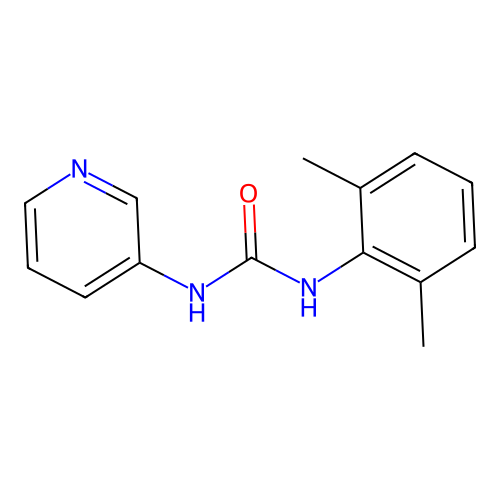 1-(2,6-Dimethylphenyl)-3-(3-pyridyl)urea structure