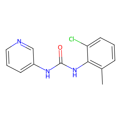 N-(2-chloro-6-methylphenyl)-N'-(3-pyridinyl)urea structure